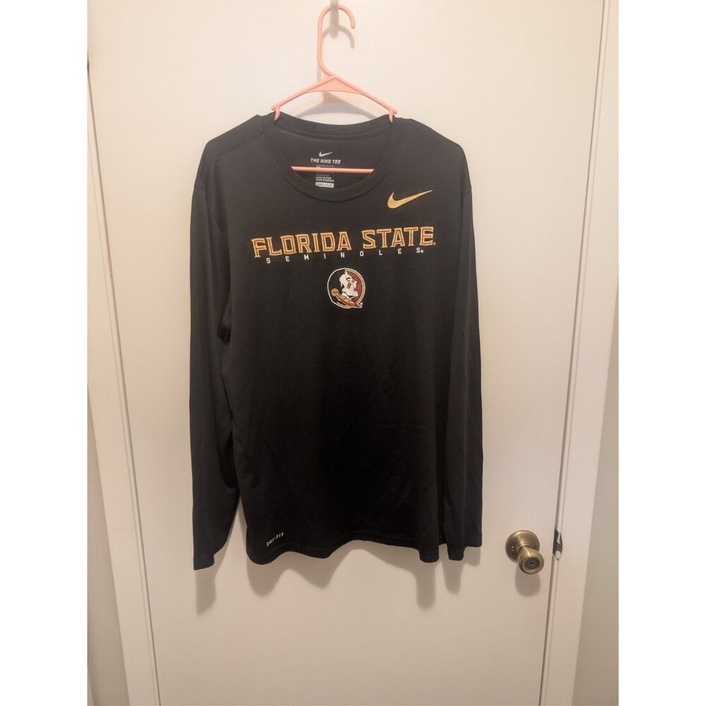 Nike Legend Long Sleeve Dri-FIT Tee Men's XL Black Athletic Cut